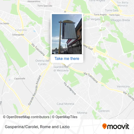 Gasperina/Carolei map