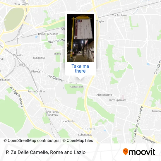 P. Za Delle Camelie map