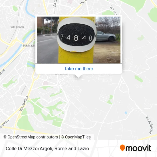 Colle Di Mezzo/Argoli map