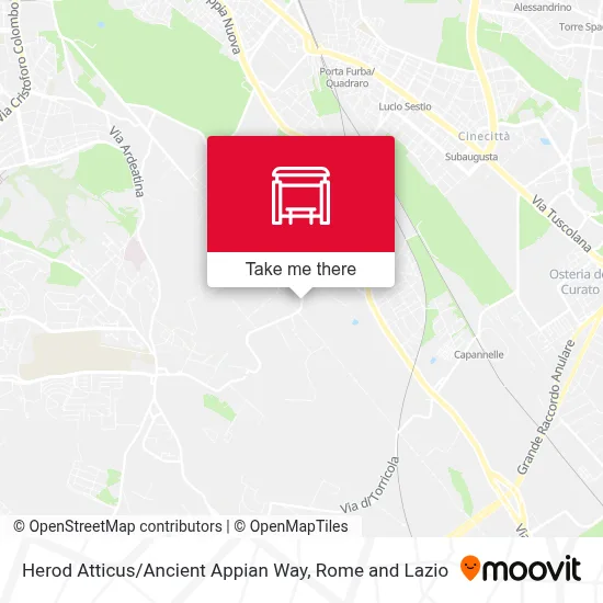 Herod Atticus / Ancient Appian Way map