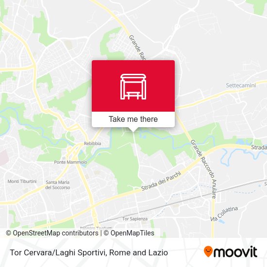 Tor Cervara/Laghi Sportivi map