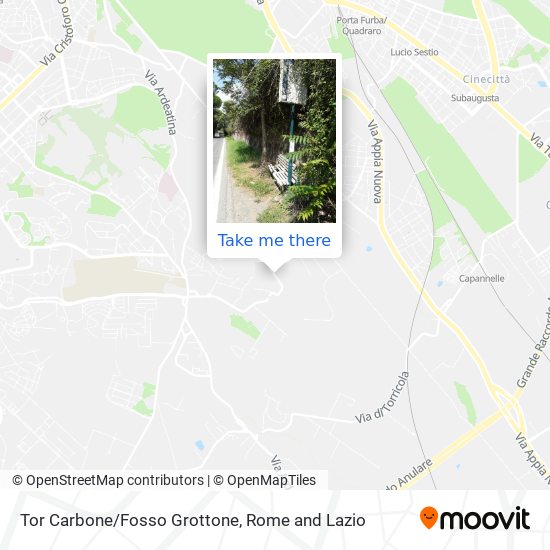 Tor Carbone/Fosso Grottone map