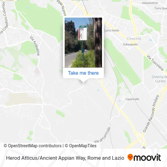 Herod Atticus / Ancient Appian Way map