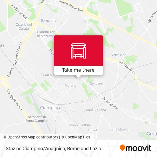 Staz.ne Ciampino/Anagnina map