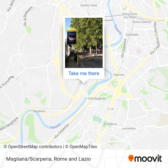 Magliana/Scarperia map