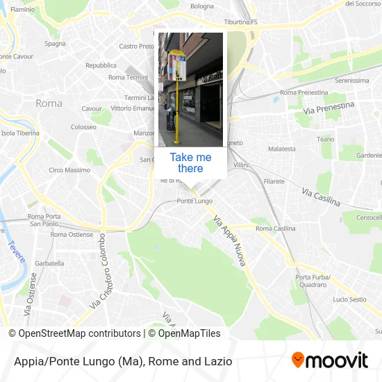 Appia/Ponte Lungo (MA) map