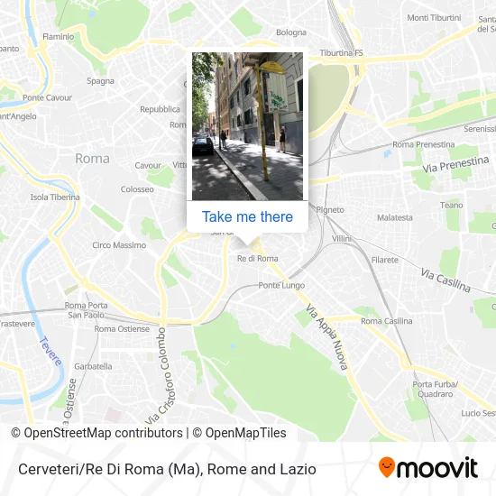 Cerveteri/King of Rome (Ma) map