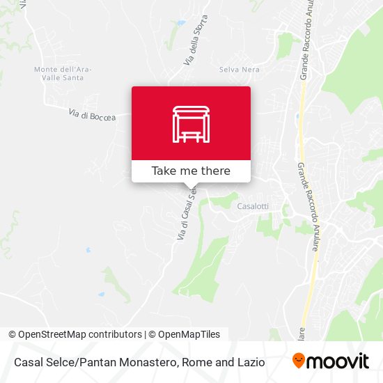 Casal Selce/Pantan Monastero map