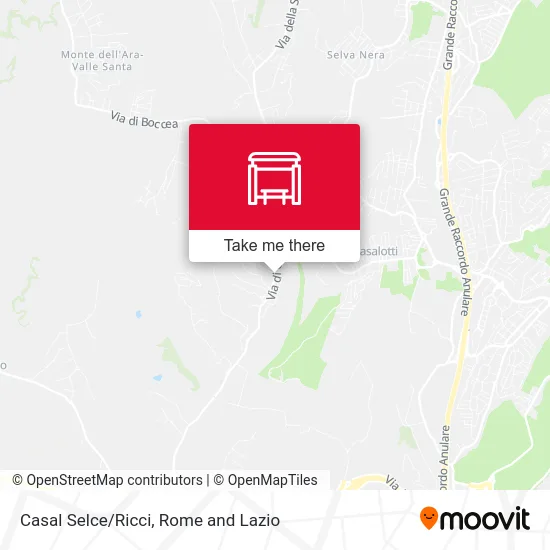 Casal Selce/Ricci map