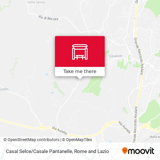 Casal Selce/Casale Pantanelle map