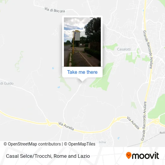 Casal Selce/Trocchi map