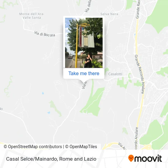 Casal Selce/Mainardo map