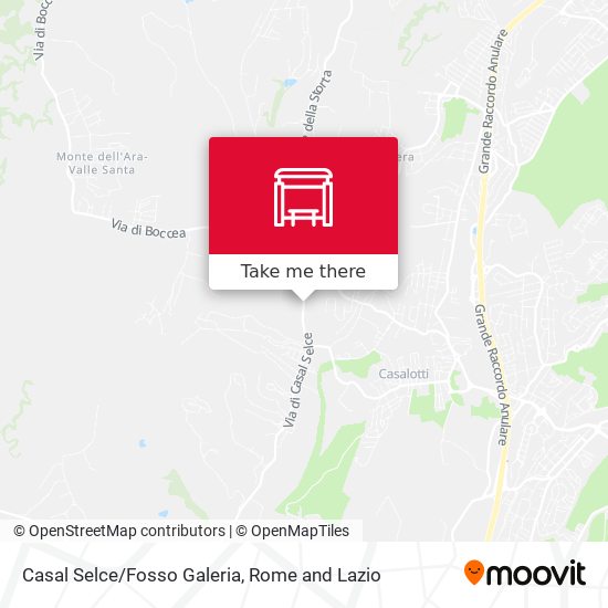 Casal Selce/Fosso Galeria map
