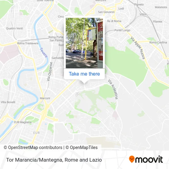 Tor Marancia/Mantegna map