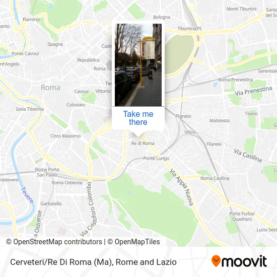 Cerveteri/King of Rome (Ma) map