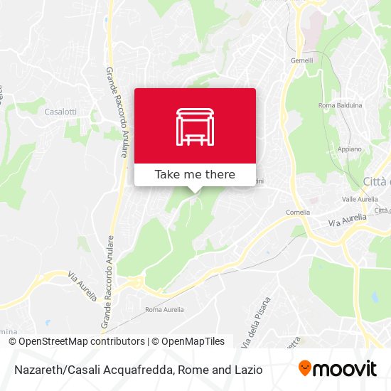 Nazareth/Casali Acquafredda map
