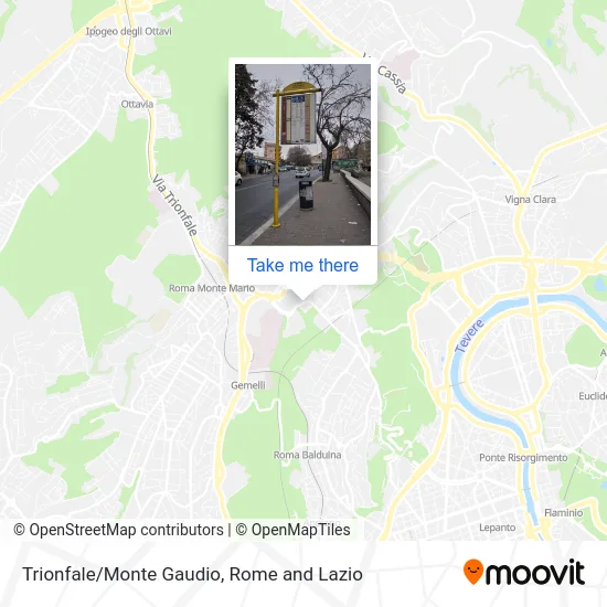 Trionfale/Monte Gaudio map