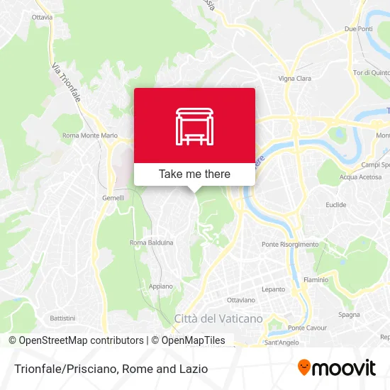 Trionfale/Prisciano map