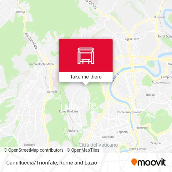 Camilluccia/Trionfale map