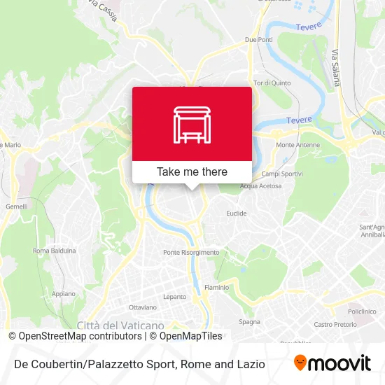 De Coubertin/Sports Palace map