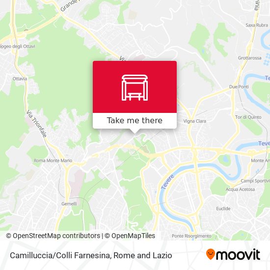 Camilluccia/Colli Farnesina map
