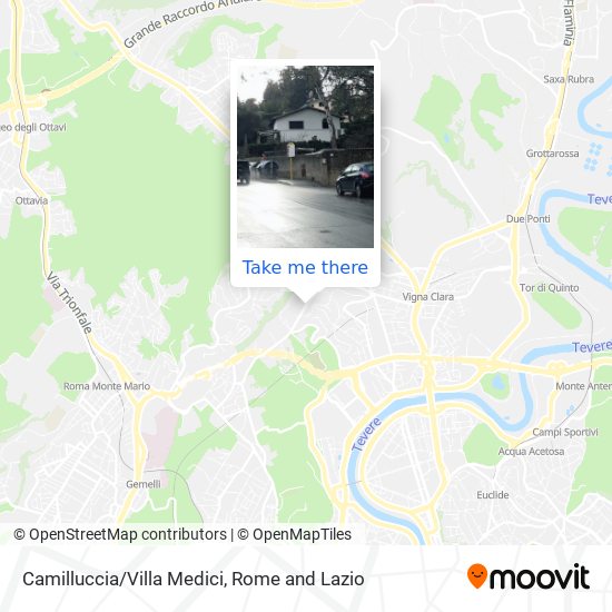 Camilluccia/Villa Medici map