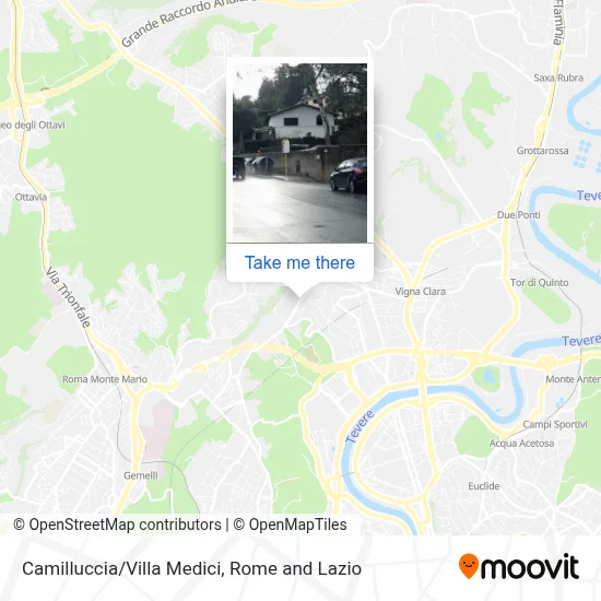 Camilluccia/Villa Medici map