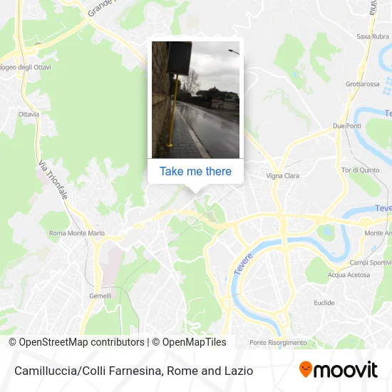 Camilluccia/Colli Farnesina map