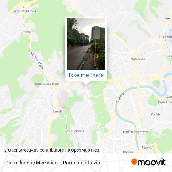 Camilluccia/Marsciano map