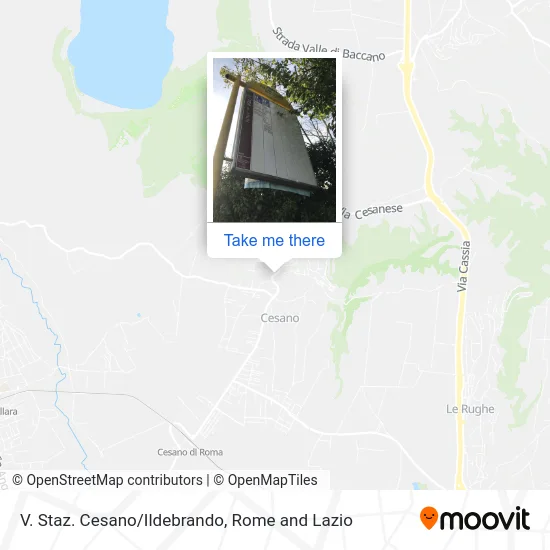 V. Cesano Station/Ildebrando map