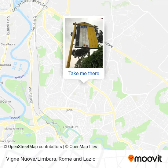 Vigne Nuove/Limbara map