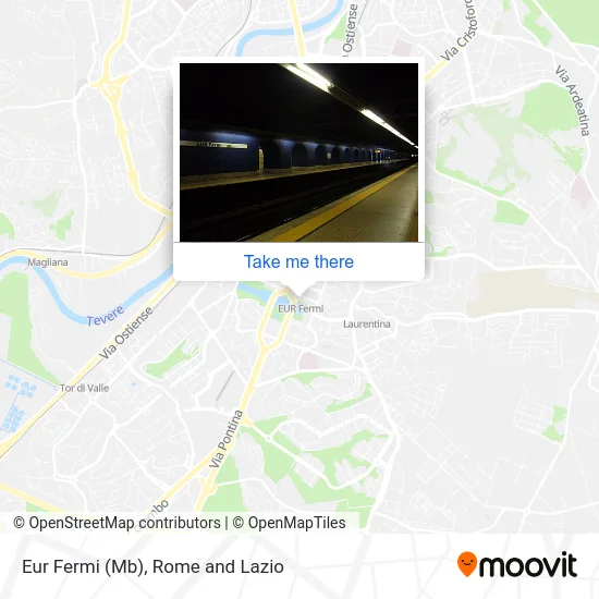 Eur Fermi (Metro B) map