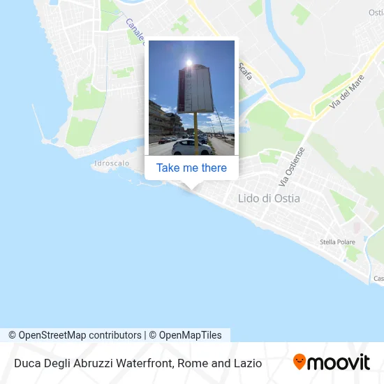 Duca Degli Abruzzi Waterfront map