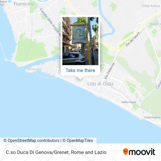 Duke of Genova Course/Grenet map