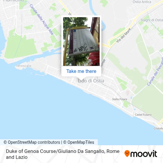 Duke of Genoa Course / Giuliano Da Sangallo map