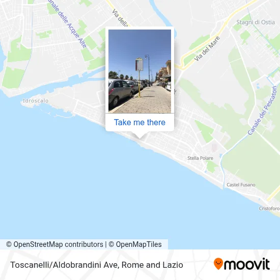 Toscanelli/Aldobrandini Ave map