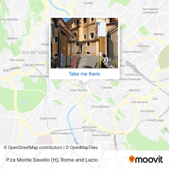 Monte Savello Square (H) map