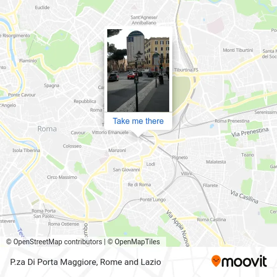 Piazza Di Porta Maggiore map