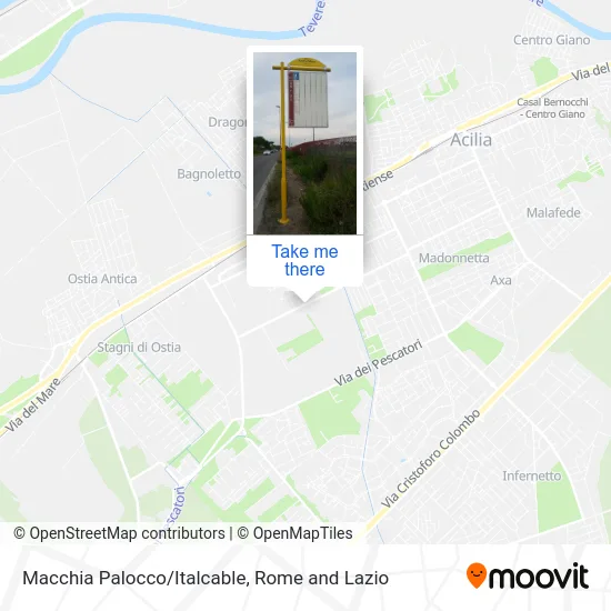 Macchia Palocco/Italcable map