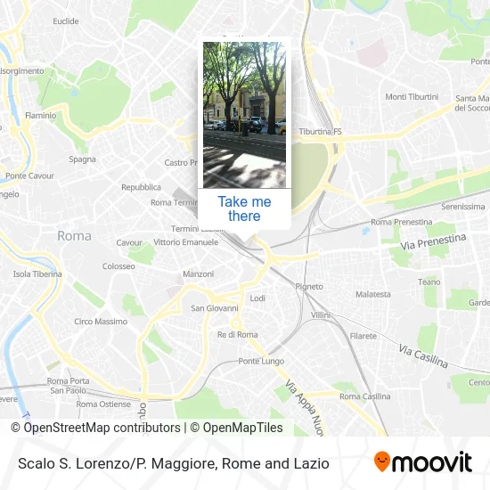 San Lorenzo Station / Porta Maggiore map