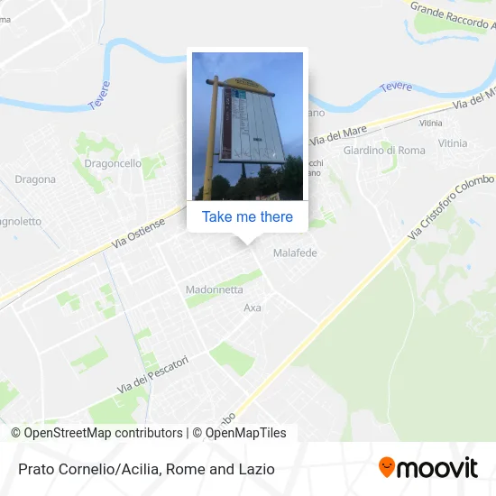 Prato Cornelio/Acilia map