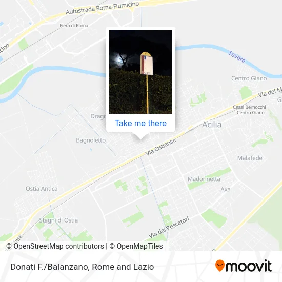 Donati F./Balanzano map