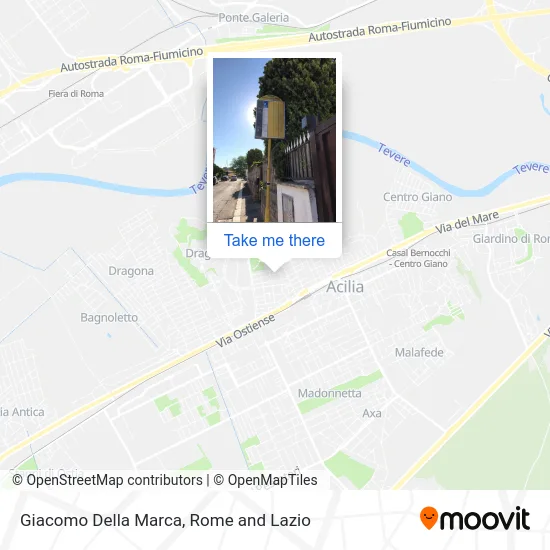 Giacomo Della Marca map