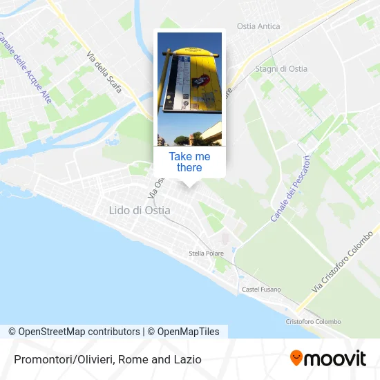 Promontori/Olivieri map