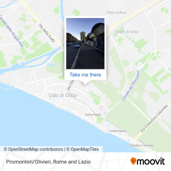 Promontori/Olivieri map