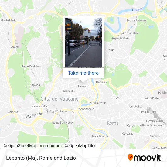 Lepanto (Metro A) map