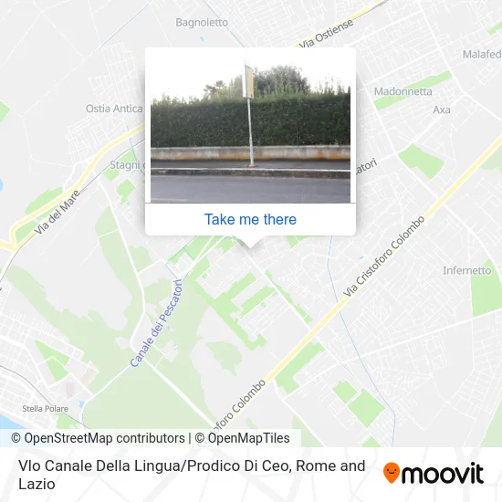Canale Della Lingua Alley / Prodico Di Ceo map
