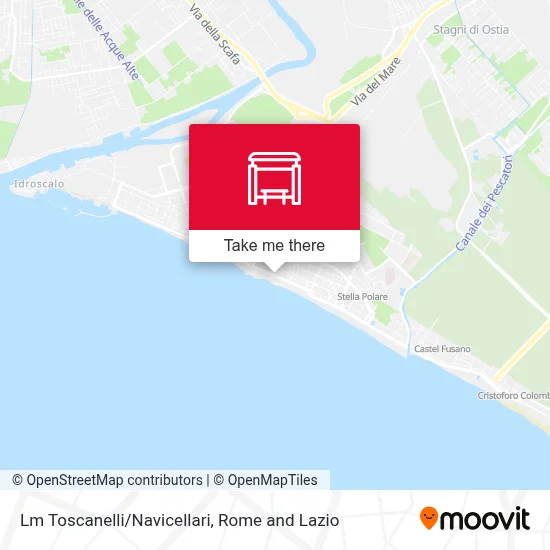 Lm Toscanelli/Navicellari map