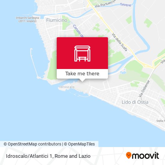 Idroscalo/Atlantici 1 map