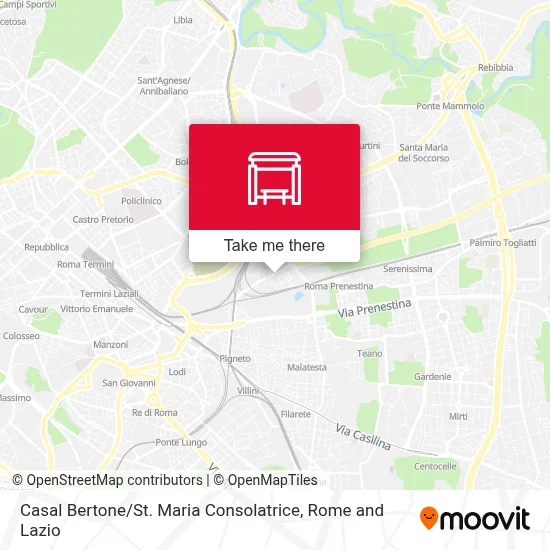 Casal Bertone / St. Maria Consolatrice map